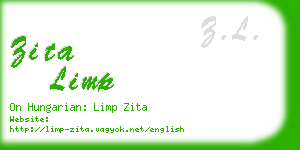 zita limp business card